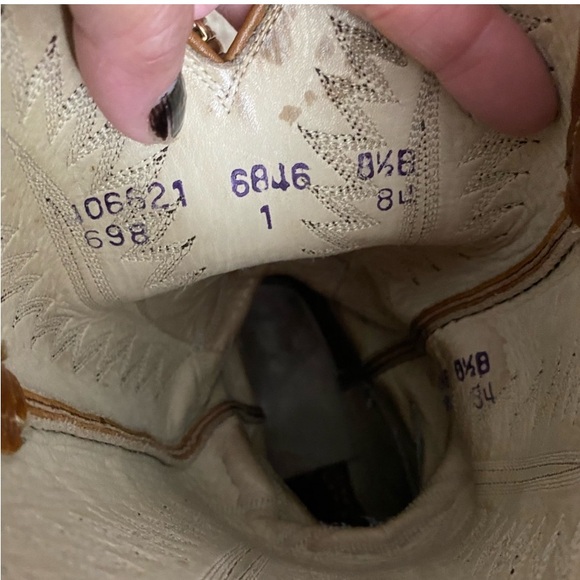 DAN POST LEATHER WESTERN BROWN COWBOY BOOTS 8 1/2 B MENS - Picture 5 of 5